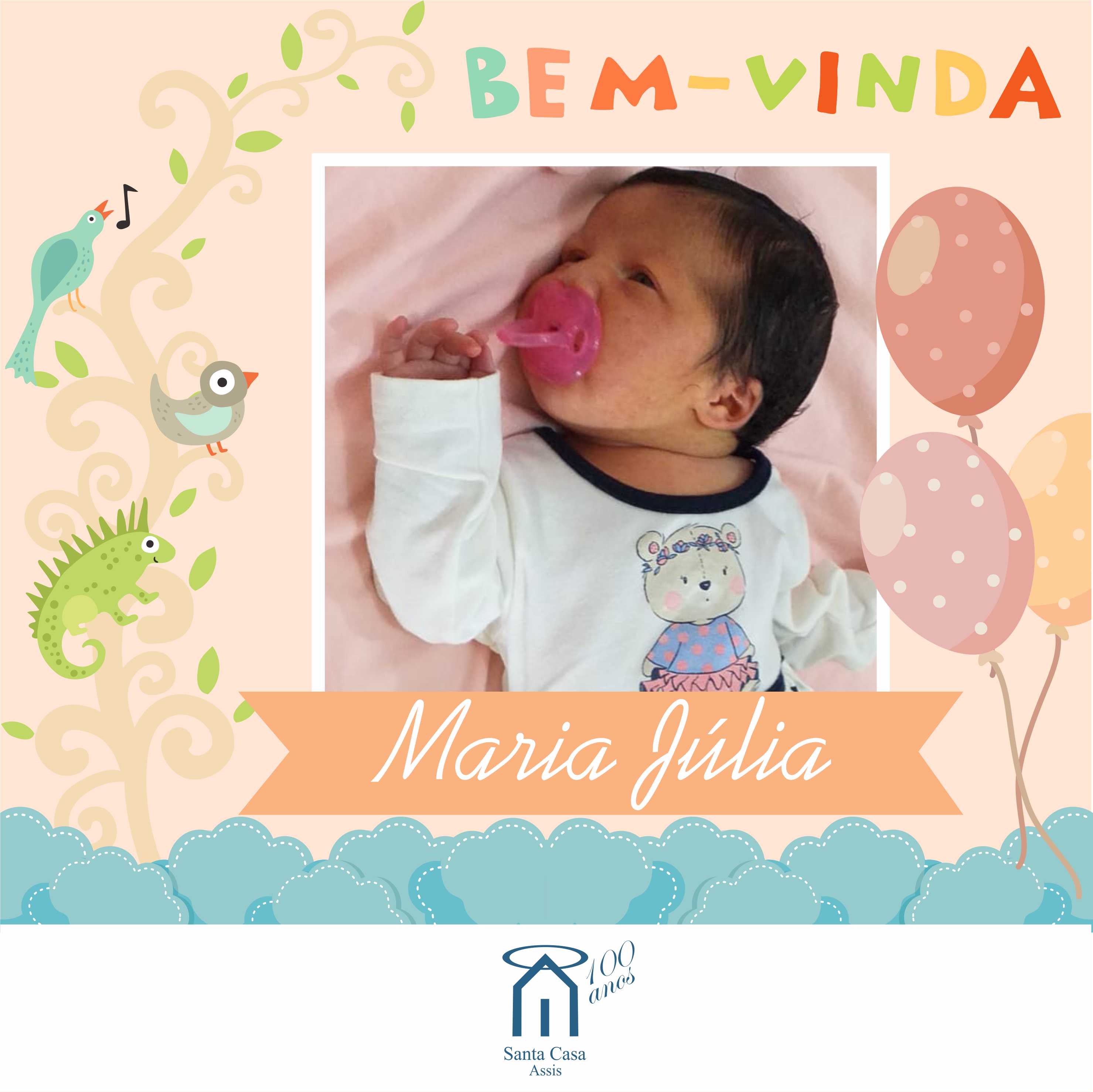 Seja bem-vinda, Maria Júlia